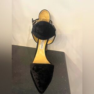 Jimmy Choo black velvet high heels. Size 40
